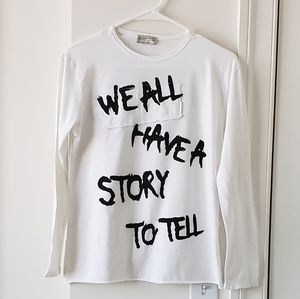 Zara Graphic Long Sleeve Shirt